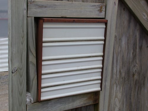 vent louvers pointers on greenhouse heating and energy conservation