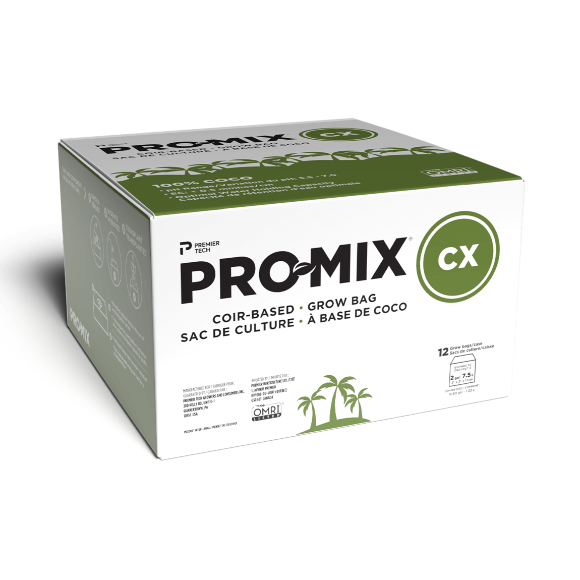 Case of PRO-MIX CX 2 gal Biodegradable Eco One Packaging