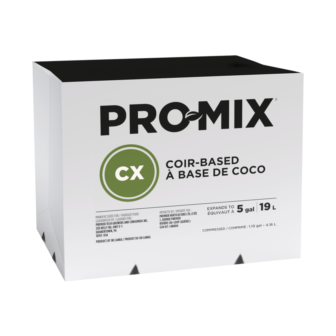 PRO-MIX CX 5 gal Biodegradable Eco One Packaging